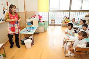 冬の制作　雪だるま　さくら