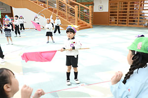 リズムフェスティバルの活動　年長Aチーム