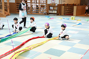 リズムフェスティバルの活動　年長Aチーム