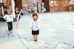 リズムフェスティバルの活動　年長Aチーム