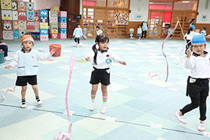 リズムフェスティバルの活動　年長Aチーム
