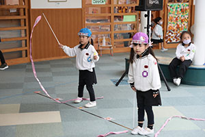 リズムフェスティバルの活動　年長Aチーム