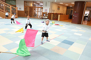 リズムフェスティバルの活動　年長Aチーム