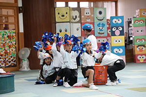 リズムフェスティバルの活動　年長Aチーム