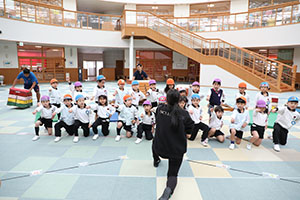 リズムフェスティバルの活動　年長Aチーム