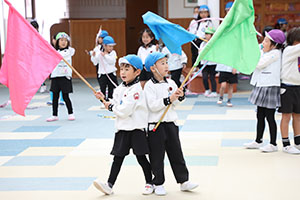 リズムフェスティバルの活動　年長Aチーム