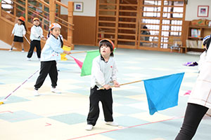 リズムフェスティバルの活動　年長Aチーム