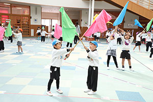 リズムフェスティバルの活動　年長Aチーム