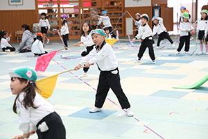 リズムフェスティバルの活動　年長Bチーム