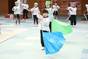 リズムフェスティバルの活動　年長Bチーム