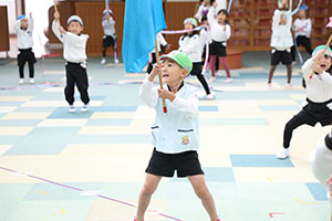 リズムフェスティバルの活動　年長Bチーム