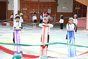 リズムフェスティバルの活動　年長Bチーム