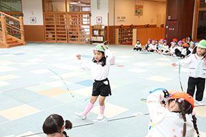 リズムフェスティバルの活動　年長Bチーム