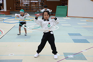 リズムフェスティバルの活動　年長Bチーム