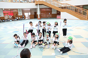 リズムフェスティバルの活動　年長Bチーム