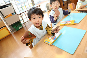 栗の制作　あひる