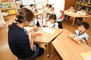 栗の制作　あひる