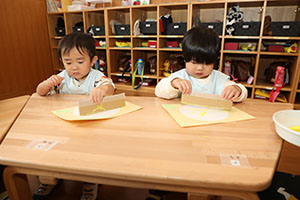 栗の制作　あひる