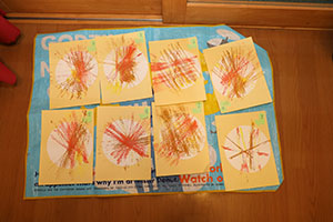 栗の制作　あひる