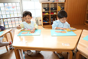 栗の制作　あひる