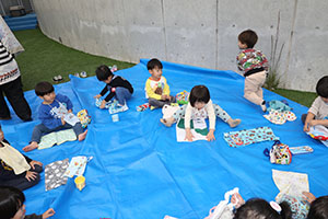 キッズガーデンでピクニック🍴　ぺんぎん