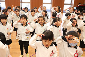 歌・カスタの予行が行われました　年中組