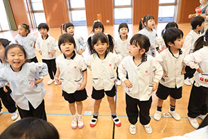 歌・カスタの予行が行われました　年中組