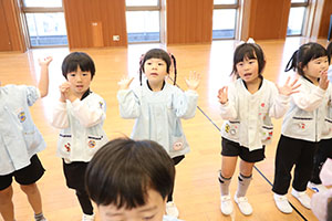 歌・カスタの予行が行われました　年中組