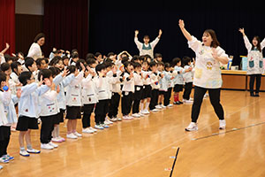 歌・カスタの予行が行われました　年中組