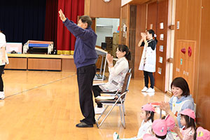 歌・カスタの予行が行われました　年中組