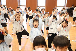 歌・カスタの予行が行われました　年長組