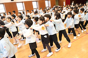 歌・カスタの予行が行われました　年長組