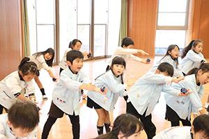 歌・カスタの予行が行われました　年長組