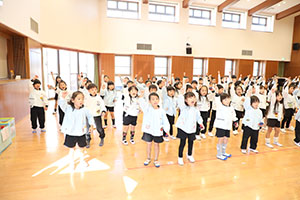 歌・カスタの予行が行われました　年長組