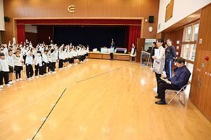 歌・カスタの予行が行われました　年長組