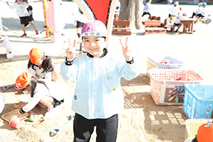 元気いっぱい園庭遊び！！　年長Aチーム