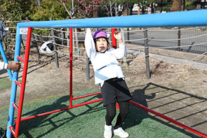 元気いっぱい園庭遊び！！　年長Aチーム