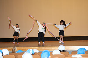 柿安シティーホールでリズム予行　年長Bチーム　(A・B）