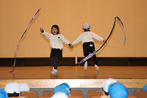 柿安シティーホールでリズム予行　年長Bチーム　(A・B）