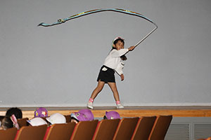 柿安シティーホールでリズム予行　年長Bチーム　(A・B）