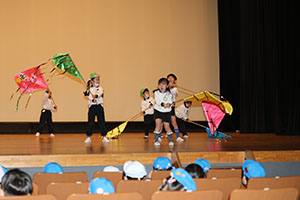 柿安シティーホールでリズム予行　年長Bチーム　(A・B）