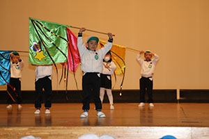 柿安シティーホールでリズム予行　年長Bチーム　(A・B）