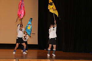 柿安シティーホールでリズム予行　年長Bチーム　(A・B）