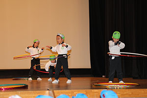 柿安シティーホールでリズム予行　年長Bチーム　(A・B）