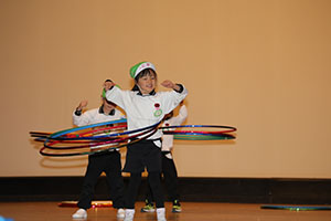 柿安シティーホールでリズム予行　年長Bチーム　(A・B）