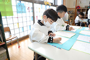 習字教室　年長組