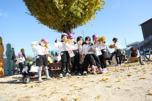 朝の園庭遊び！　A・B・C・E