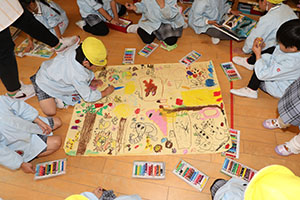 ライブペインティングごっこ　ひまわり