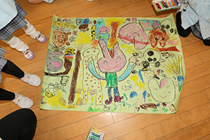 ライブペインティングごっこ　ひまわり