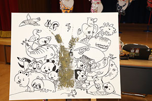 創立７０周年記念　ライブペインティング🎵